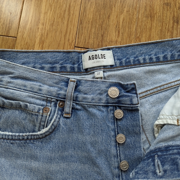 Parker light- wash AGOLDE denim shorts - Picture 9 of 9
